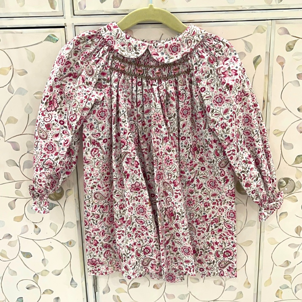 La coqueta baby girl dress with smocking